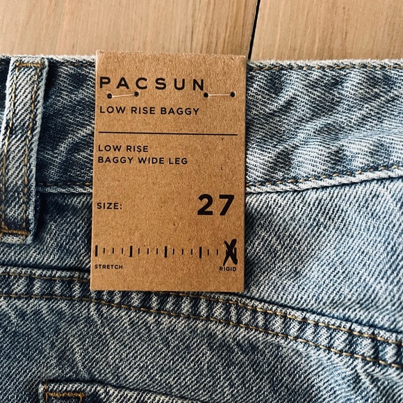Pacsun Baggy Low Rise Jeans 27 NWT - Picture 7 of 7